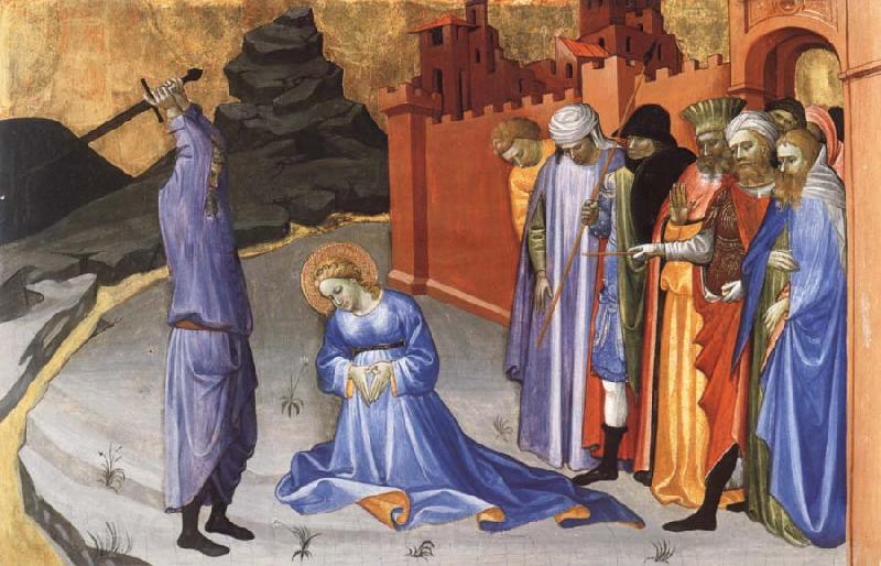 Gherardo Starnina The Beheading of Saint Catherine Norge oil painting art